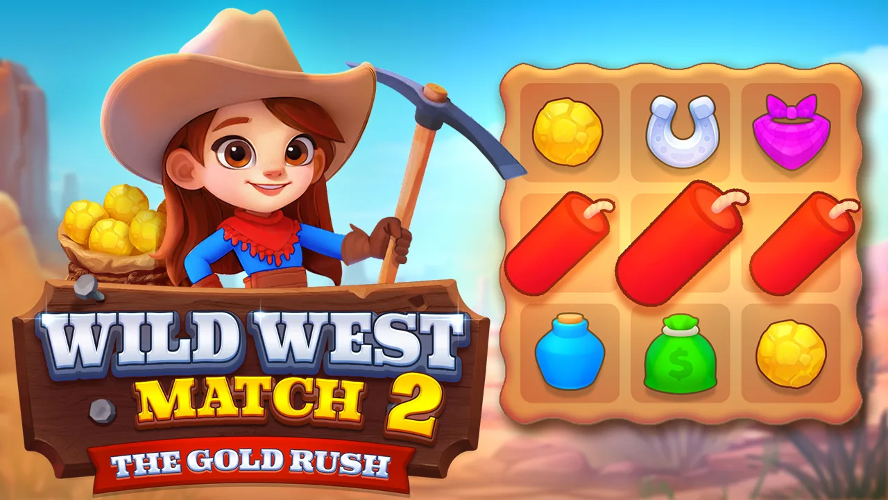 Wild West Match 2: Złota gorączka